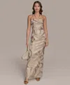 Donna Karan Women's Sweetheart Jacquard Gown In Multi