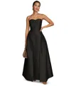 Donna Karan Women's Sweetheart-neck Pleated Gown