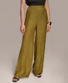 Donna Karan Women's Textured Wide-leg Pants In Green