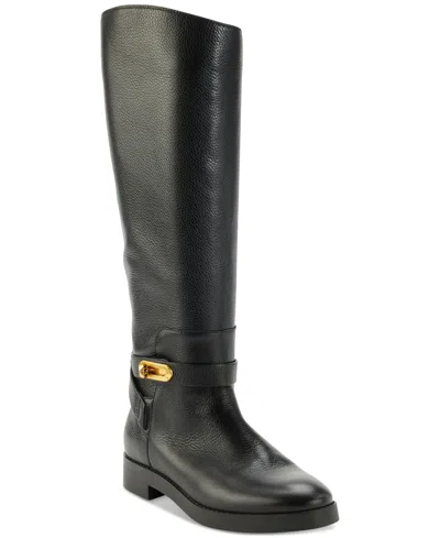 Donna Karan Women's Thompson Riding Boots In Black