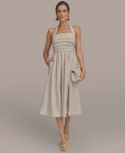 Donna Karan Women's Tie-back Midi Dress