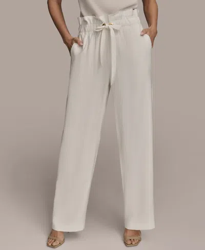 Donna Karan Women's Tie Waist Wide-leg Pants