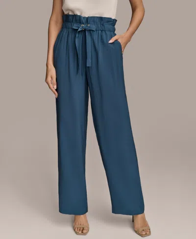 Donna Karan Women's Tie Waist Wide-leg Pants