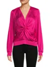 DONNA KARAN WOMEN'S TWISTED FRONT BLOUSE