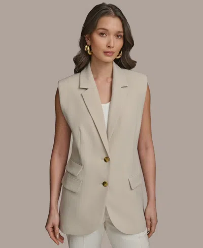 DONNA KARAN WOMEN'S TWO-BUTTON VEST