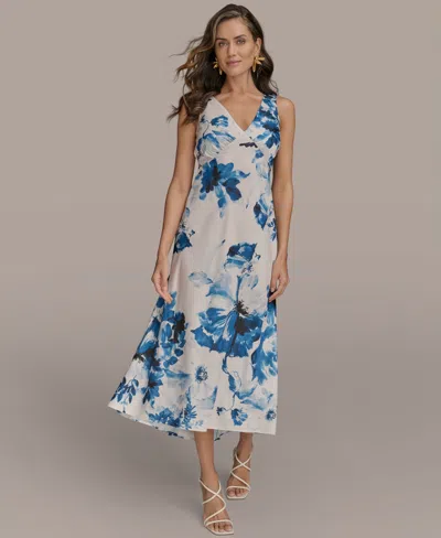 Donna Karan Women's V-neck High-low Dress