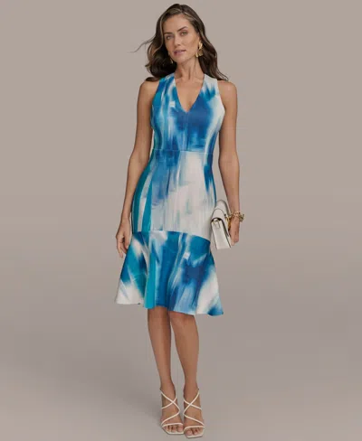 Donna Karan Donn Karan New York Women's V-neck Sleeveless Dress