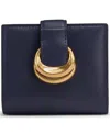 Donna Karan New York Valley Stream Small Wallet In Blue