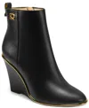 Donna Karan Women's Wedge Heel Booties In Black