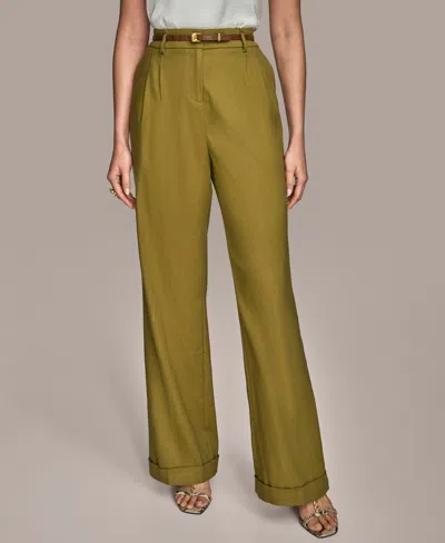 Donna Karan Women's Wide-leg Belted Pants, Regular & Petite