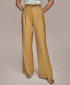 Donna Karan Women's Wide-leg Belted Pants, Regular & Petite In Yellow