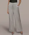 Donna Karan Women's Wide-leg Mid-rise Pants In Gray