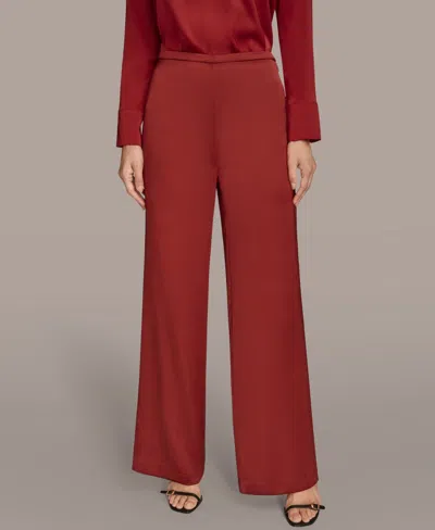 Donna Karan Women's Wide Leg Pants In Red