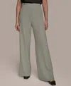 Donna Karan New York Pull-on Wide Leg Pants In Gray