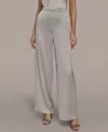 Donna Karan New York Pull-on Wide Leg Pants In Gold