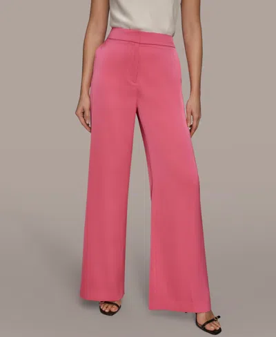 Donna Karan Women's Wide-leg Trousers In Pink