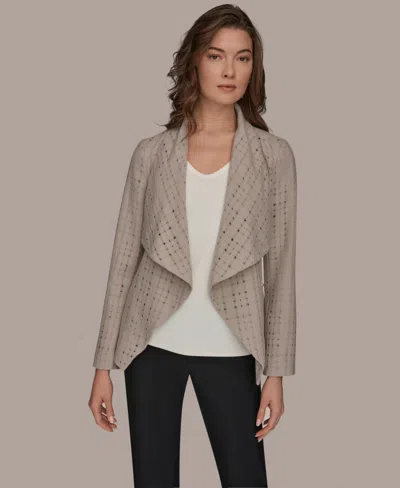 Donna Karan Women's Wrap Jacket With Belt In Neutral