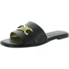 Donna Karan Haylen Hardware Slide Sandals In Black