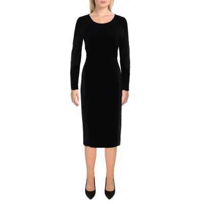 Donna Karan Womens Embellished Shift Dress In Black