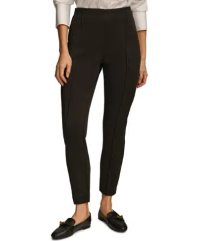 Donna Karan Womens High Rise Skinny Ankle Pants In Brown