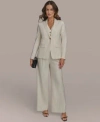 Donna Karan Womens Pinstriped Blazer Vest Pants