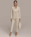 Donna Karan Womens Sequin Embellished Linen Jacket Pants