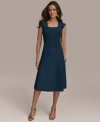 Donna Karan Womens Sleeveless Sweater Knit Top Midi Skirt