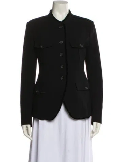 Pre-owned Donna Karan Wool Blazer In Black