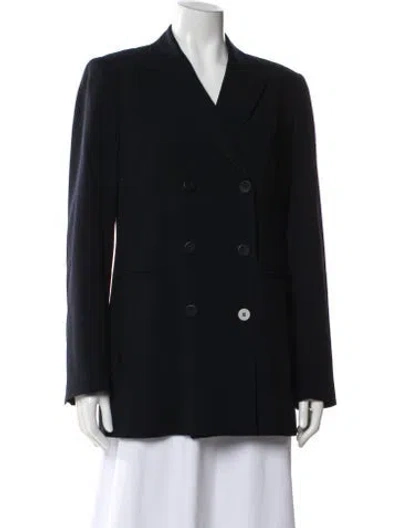 Pre-owned Donna Karan Wool Blazer In Black