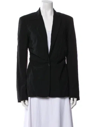 Pre-owned Donna Karan Wool Blazer In Black