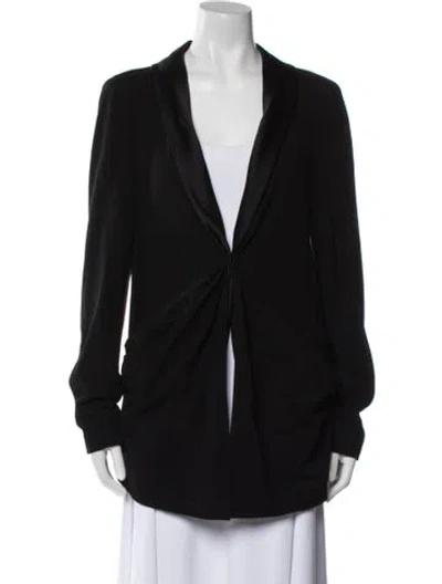 Pre-owned Donna Karan Wool Blazer In Black