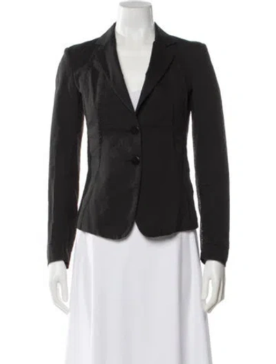Pre-owned Donna Karan Wool Blazer In Black