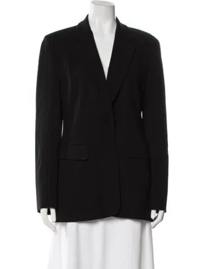 Pre-owned Donna Karan Wool Blazer In Black