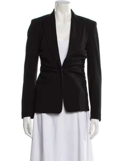 Pre-owned Donna Karan Wool Blazer In Black