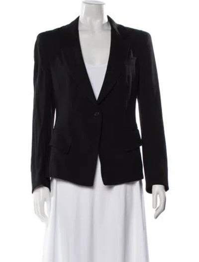 Pre-owned Donna Karan Wool Blazer In Black