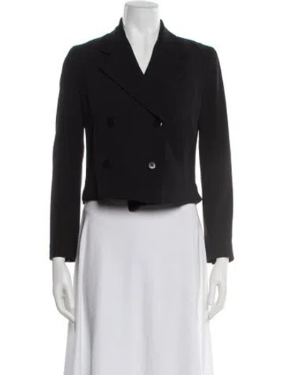 Pre-owned Donna Karan Wool Blazer In Black