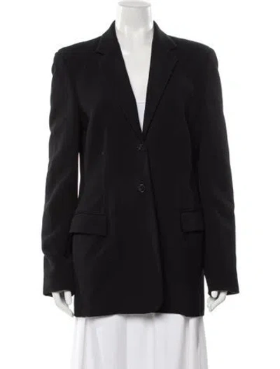 Pre-owned Donna Karan Wool Blazer In Black