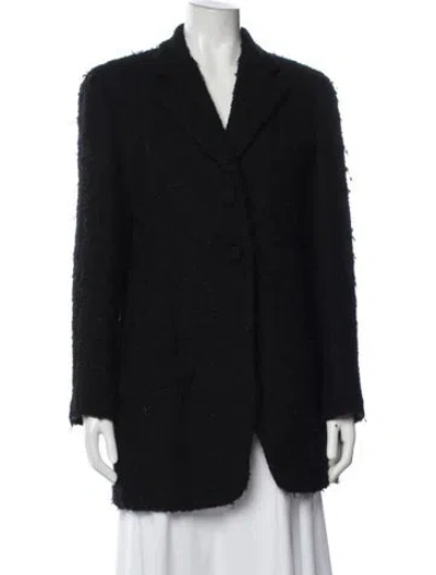 Pre-owned Donna Karan Wool Blazer In Black