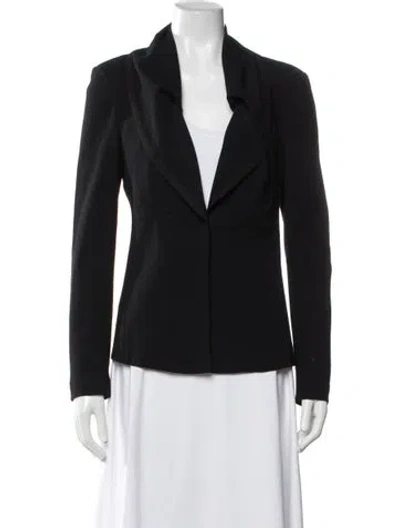 Pre-owned Donna Karan Wool Blazer In Black