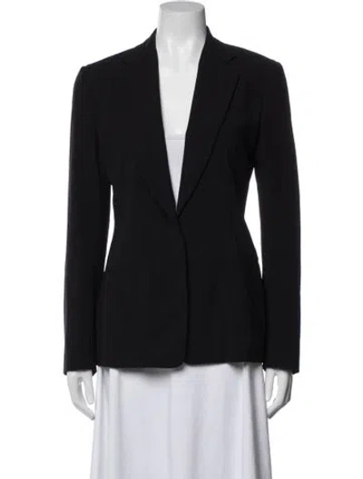 Pre-owned Donna Karan Wool Blazer In Blue
