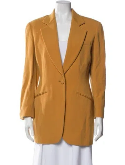 Pre-owned Donna Karan Wool Blazer In Brown
