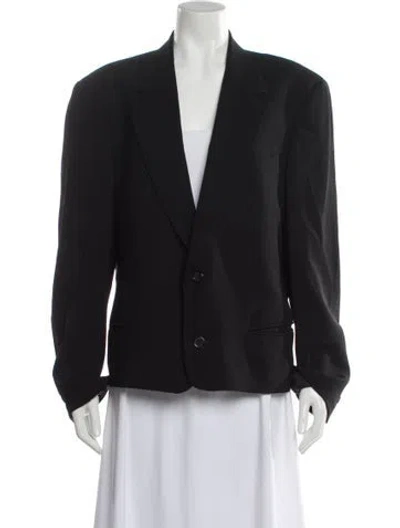 Pre-owned Donna Karan Wool Blazer In Gray