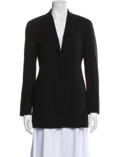 Pre-owned Donna Karan Wool Blazer In Green