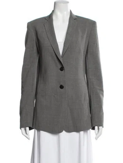 Pre-owned Donna Karan Wool Blazer In Grey