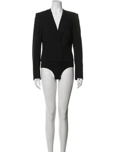 Pre-owned Donna Karan Wool Blazer In Grey