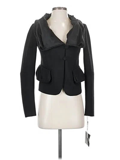Donna Karan Wool Blazer Jacket In Black