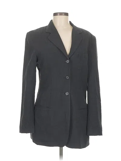 Pre-owned Donna Karan Wool Blazer Jacket In Gray