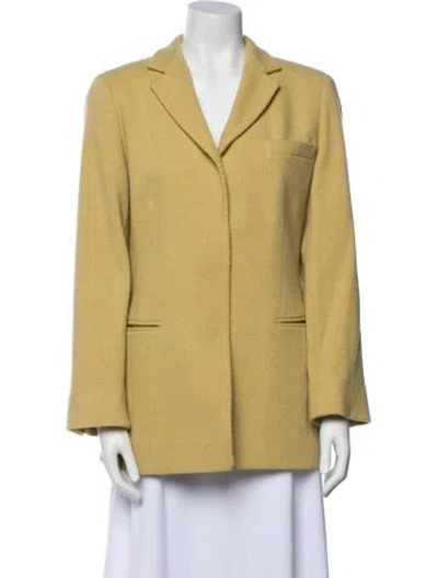Pre-owned Donna Karan Wool Blazer In Neutral