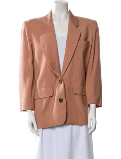 Pre-owned Donna Karan Wool Blazer In Neutral