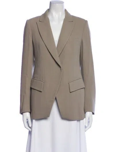 Pre-owned Donna Karan Wool Blazer In Neutral